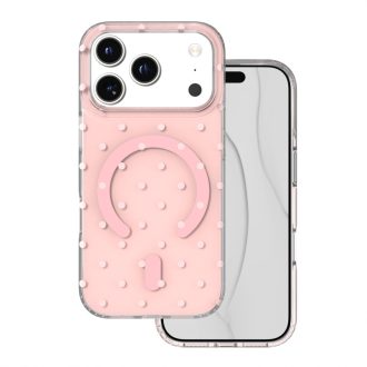 Bubble Dot iPhone 17 Pro / iPhone 18 Pro tok, hátlap pink