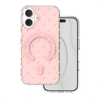 Bubble Dot iPhone 17 tok, hátlap pink