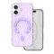 Bubble Dot iPhone 16 tok, hátlap lila