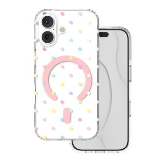 Bubble Dot iPhone 17 tok, hátlap fehér