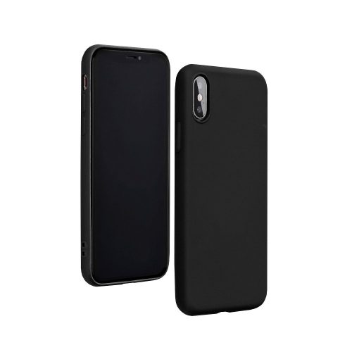 Forcell Szilikon soft-touch tok, hátlap FEKETE iPhone 11 Pro Max