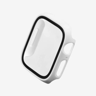 Apple Watch védőtok üveg kijelzővédővel 45mm FEHÉR