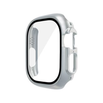Apple Watch védőtok üveg kijelzővédővel 45mm EZÜST