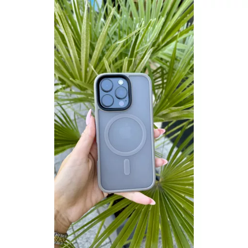 Tactical MagForce Hyperstealth Apple iPhone 16 Pro MagSafe hátlap tok, világos szürke