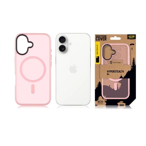 Tactical MagForce Hyperstealth Apple iPhone 16 Pink MagSafe hátlap tok, rózsaszín