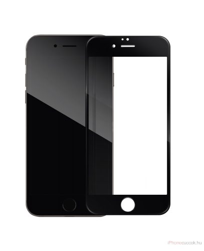 Apple Iphone 7 Plus / 8 Plus edzett üveg Full 3D lekerekített szélű FEKETE kijelzővédő üvegfólia