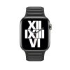 Apple Watch fekete bőrpánt 42 / 44 / 45 / 49 mm