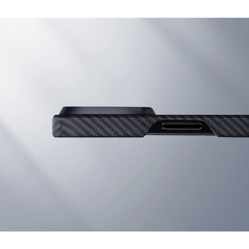 Pitaka MagEZ Case 4 Black / Grey Twill 600D Apple iPhone 15 Pro készülékhez - MagSafe rögzítéssel