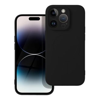   Szilikon MagSafe telefon tok, hátlap iPhone 14 Pro Max FEKETE