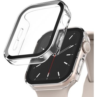   Apple Watch védőtok üveg kijelzővédővel 45mm ÁTLÁTSZÓ