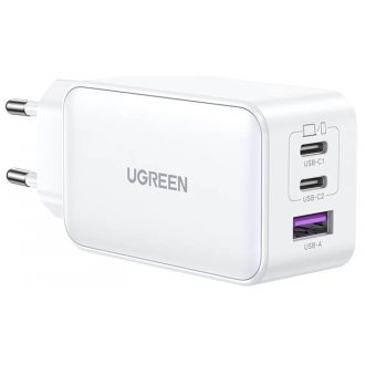 Ugreen 65W töltő adapter egyszerre három eszközhöz