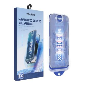   Veason iPhone 16 Plus 3D kijelzővédő üvegfólia felhelyező kerettel