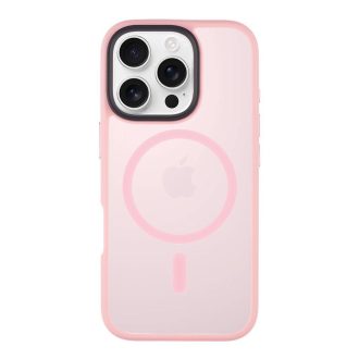   Tactical MagForce Hyperstealth Apple iPhone 16 Pro Max MagSafe kompatibilis tok, rózsaszín/átlátszó