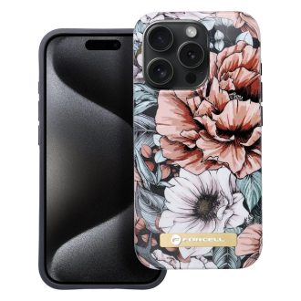   Forcell F-Protect Mirage MagSafe-es tok, hátlap iPhone 15 Bloom bush