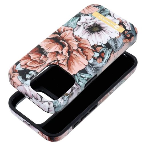 Forcell F-Protect Mirage MagSafe-es tok, hátlap iPhone 15 Bloom bush