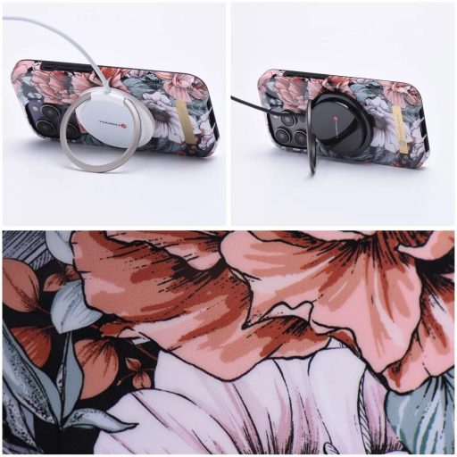 Forcell F-Protect Mirage MagSafe-es tok, hátlap iPhone 15 Bloom bush