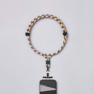   M.Craftsman Rozsdamentes acél Telefon tartó vállpánt Cross-Body Yellow Brown
