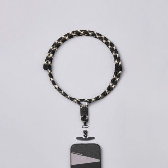   M.Craftsman Rozsdamentes acél Telefon tartó vállpánt Cross-Body Golden Black