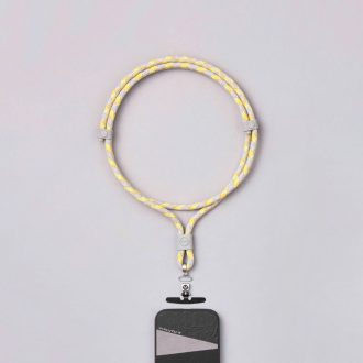   M.Craftsman Rozsdamentes acél Telefon tartó vállpánt Cross-Body Yellow Grey