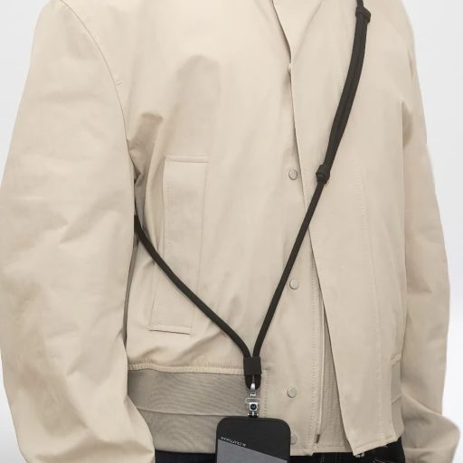 M.Craftsman Rozsdamentes acél Telefon tartó vállpánt Cross-Body All Black