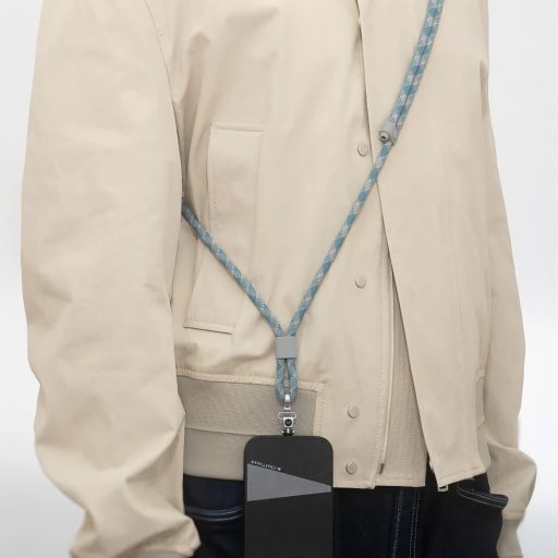 M.Craftsman Rozsdamentes acél Telefon tartó vállpánt Cross-Body Yellow Turqoise