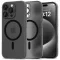 Tech-Protect Slim fekete matt Magsafe Apple iPhone 16 Pro tok, hátlap
