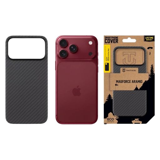 Tactical Aramid tok fekete Apple iPhone 17 Pro / iPhone 18 Pro