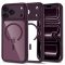 Tech-Protect MagPeak MagSafe CC Apple iPhone 17 Pro Max / iPhone 18 Pro Max tok, hátlap dark cherry