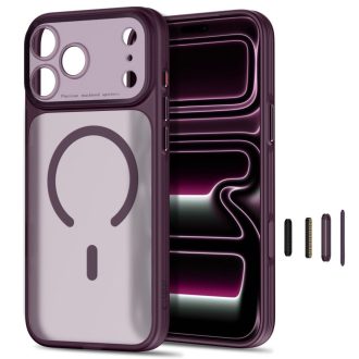   Tech-Protect Magprime MagSafe Apple iPhone 17 Pro Max / iPhone 18 Pro Max tok, hátlap dark cherry