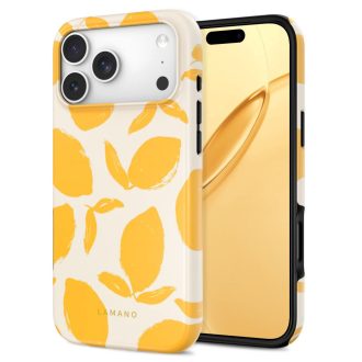   Tech-Protect Lamano MagSafe Apple iPhone 17 Pro Max / iPhone 18 Pro Max tok, hátlap Lemon Haze