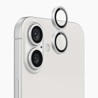 iPhone 16 / 16 Plus kameravédő üvegfólia EZÜST