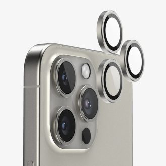 iPhone 16 Pro / 16 Pro Max kameravédő üvegfólia EZÜST