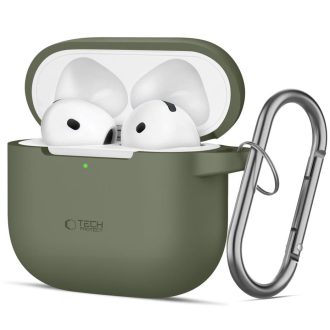 Tech-Protect Airpods 5 / 4 Szilikon tok zöld