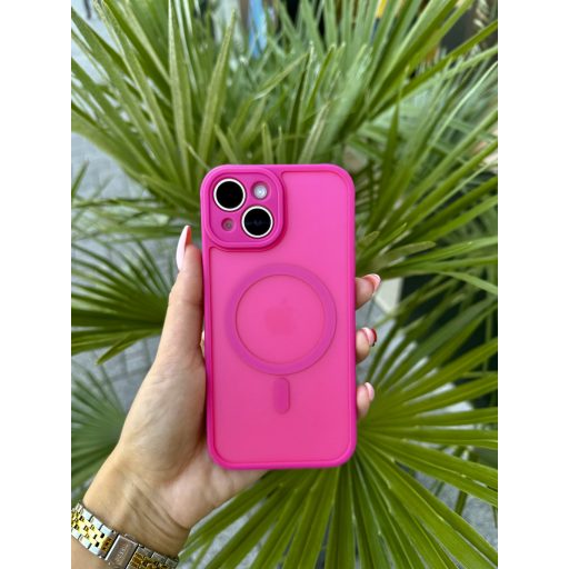 Matte Mag Apple iPhone 15 Pro MagSafe tok, pink