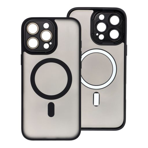 Variete Mag Apple iPhone 15 tok, hátlap  kameravédővel Fekete