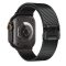 Forcell rozsdamentes acél Apple Watch sportszíj 42 / 44 / 45 / 46 / 49 mm FEKETE