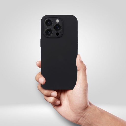 Szilikon 2mm Apple iPhone 14 / 13 tok, fekete