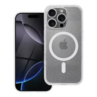   Átlátszó Csillogós Apple iPhone 17 Pro tok, hátlap  kameravédő peremmel