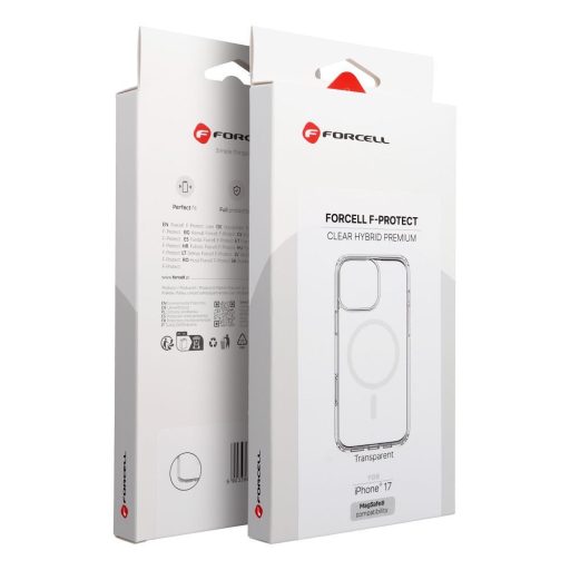 F-Protect Clear MagSafe telefon tok, hátlap iPhone 17 Átlátszó