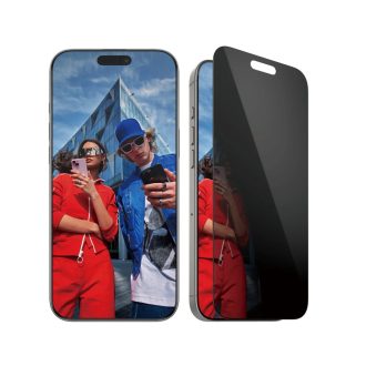 5D Privacy iPhone 16 Plus kijelzővédő üvegfólia