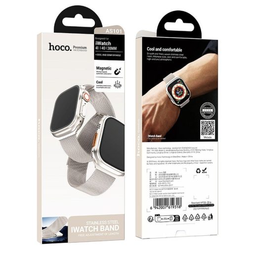 Hoco mágneses milánói szíj CSILLAGFÉNY Apple Watch 49 / 45 / 44 / 42 mm