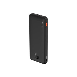   Baseus PowerBank külső akkumulátor fekete, 10000mAh, 2xUSB, Type-C, 20W