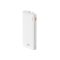 Baseus PowerBank külső akkumulátor fehér, 10000mAh, 2xUSB, Type-C, 20W