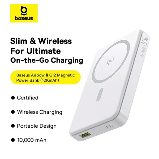 Baseus MagSafe Qi2 PowerBank 10.000 mAh 22.5W Fekete