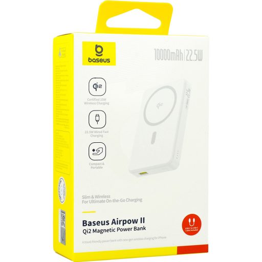 Baseus MagSafe Qi2 PowerBank 10.000 mAh 22.5W Fekete