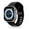 Tech-Protect Apple Watch 49,46,45,44,42 mm gumis szilikon szíj, fekete