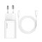 Baseus 20W gyorstöltő adapter 1 m-es USB Type-C-Lightning kábellel, fehér