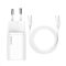 Baseus 20W gyorstöltő adapter 1 m-es USB Type-C - Type-C kábellel, fehér