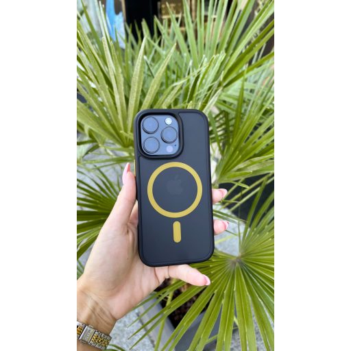 Tactical MagForce Hyperstealth 2.0 Apple iPhone 16 MagSafe kompatibilis tok, fekete/sárga
