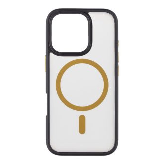   Tactical MagForce Hyperstealth 2.0 Apple iPhone 16 Pro MagSafe kompatibilis tok, fekete/sárga